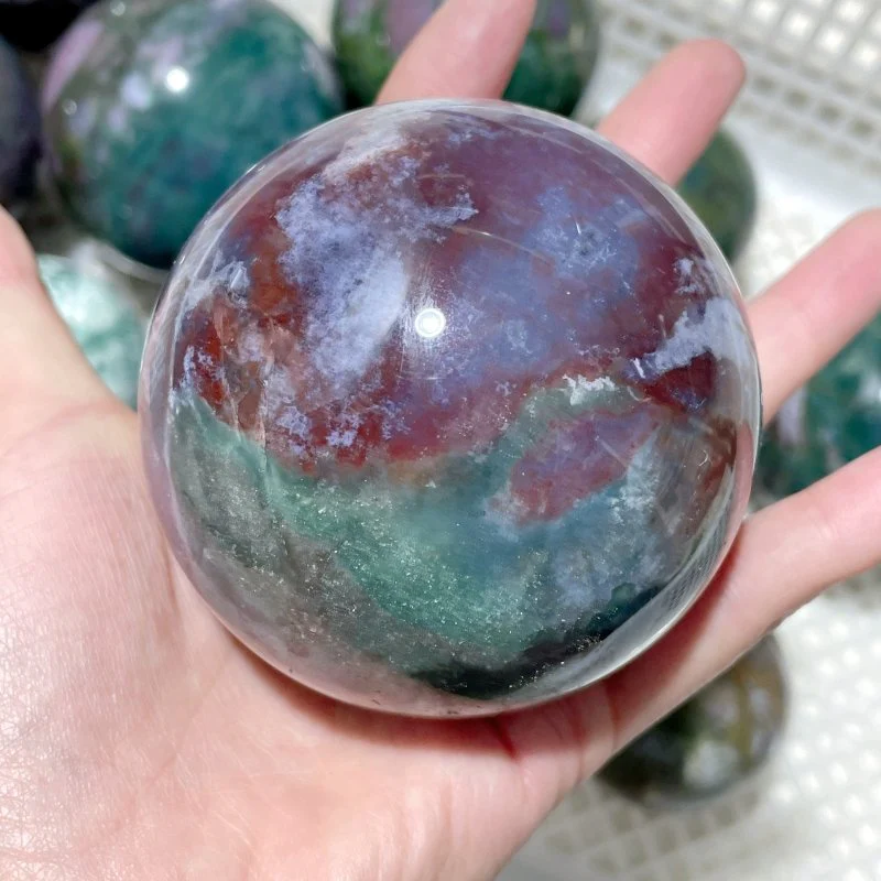 13 Pieces Beautiful Ocean Jasper Spheres - Image 4