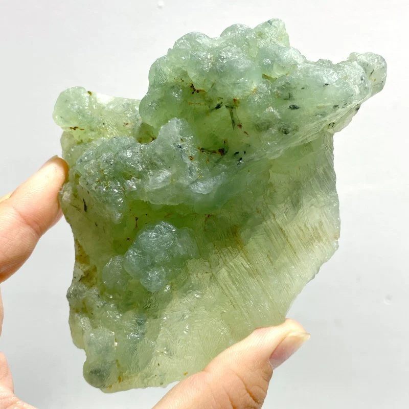 17 Pieces Beautiful Prehnite Mixed Green Tourmaline Raw Stone Specimen - Image 5