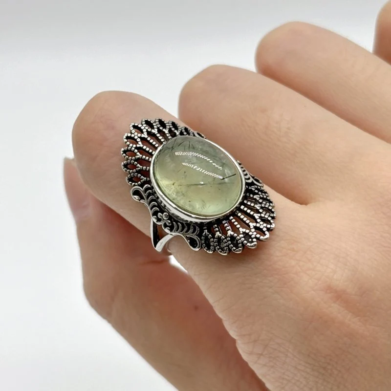 Beautiful Prehnite Ring Wholesale