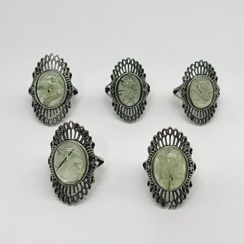 Beautiful Prehnite Ring Wholesale - Image 2