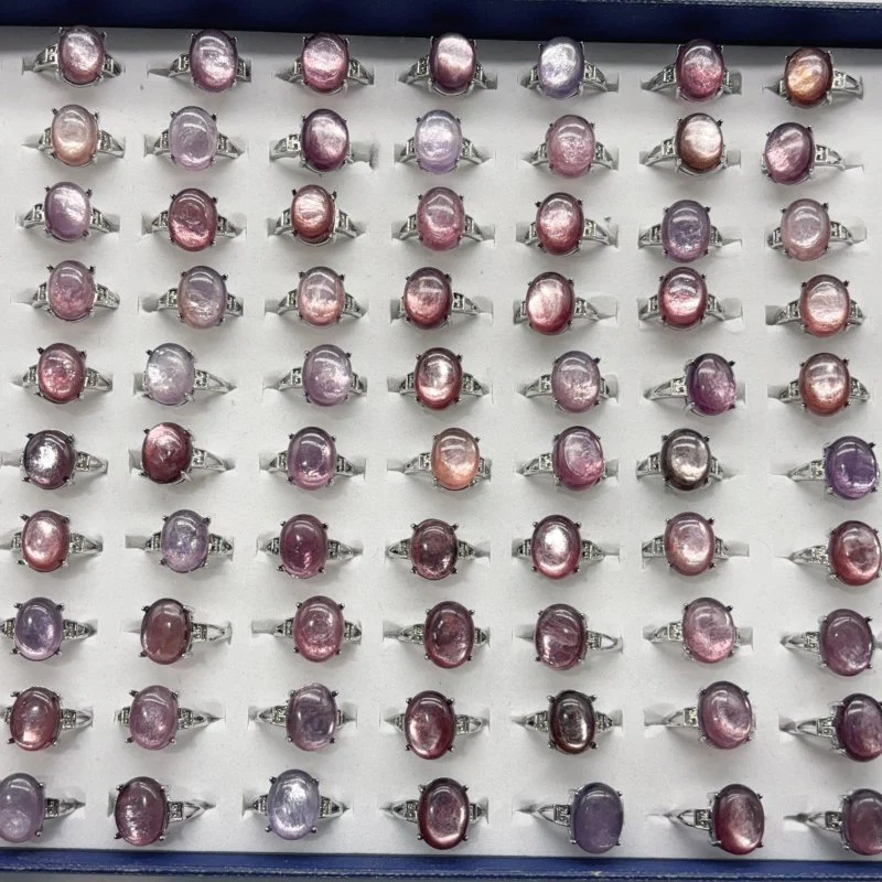 Beautiful Purple Lepidolite Ring Wholesale - Image 3
