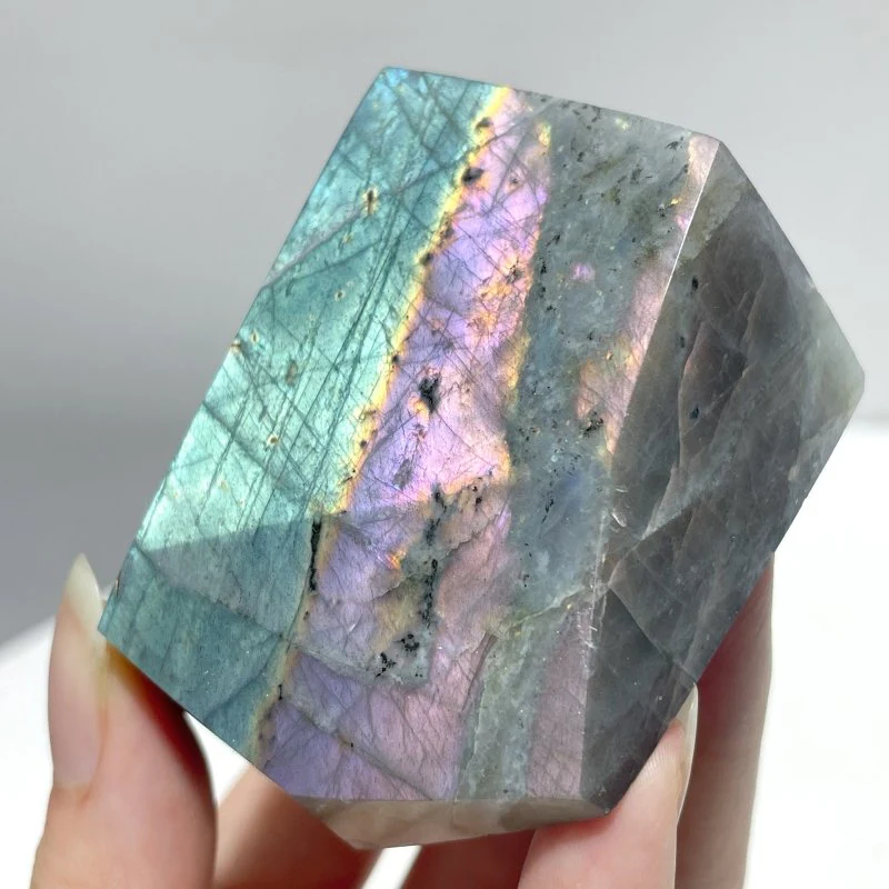 Beautiful Purple Yellow Labradorite Free Form Wholesale - Image 3