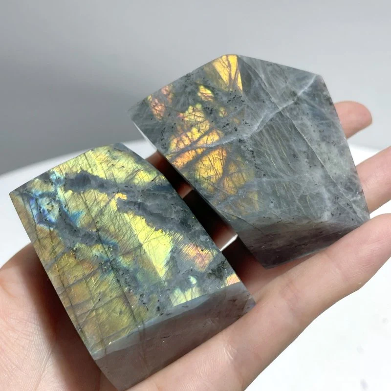 Beautiful Purple Yellow Labradorite Free Form Wholesale - Image 5