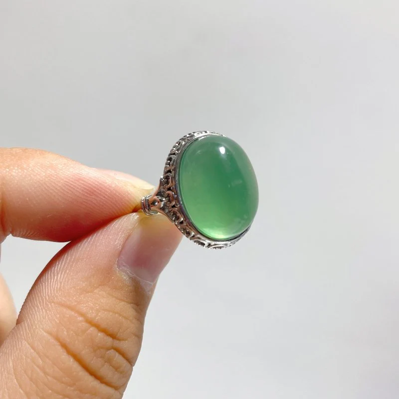 100 Pieces Beautiful Rainbow Fluorite Different Styles Ring Clearance - Image 5