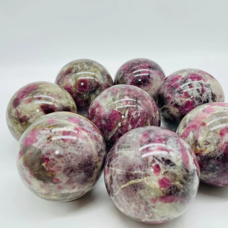 Beautiful Red Tourmaline Spheres Wholesale - Image 3