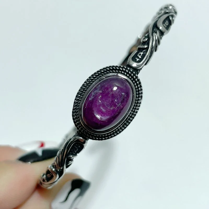 Open Bangle 15 Pieces Delicate Ruby Adjustable Alloy Bracelet - Image 4