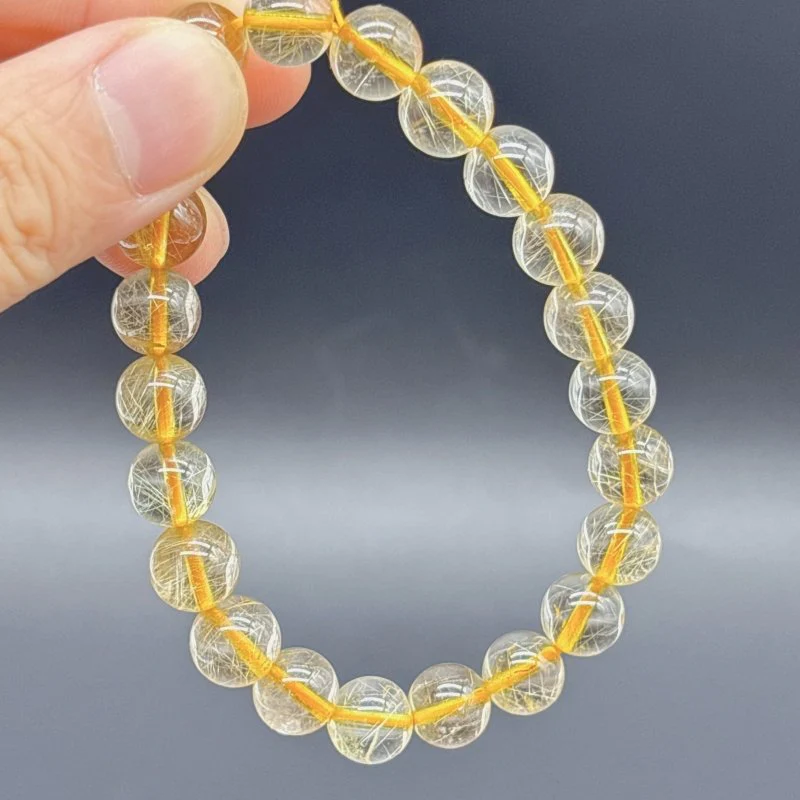 Beautiful Rutile Quartz Crystal Bracelet (HGUB25) - Image 5
