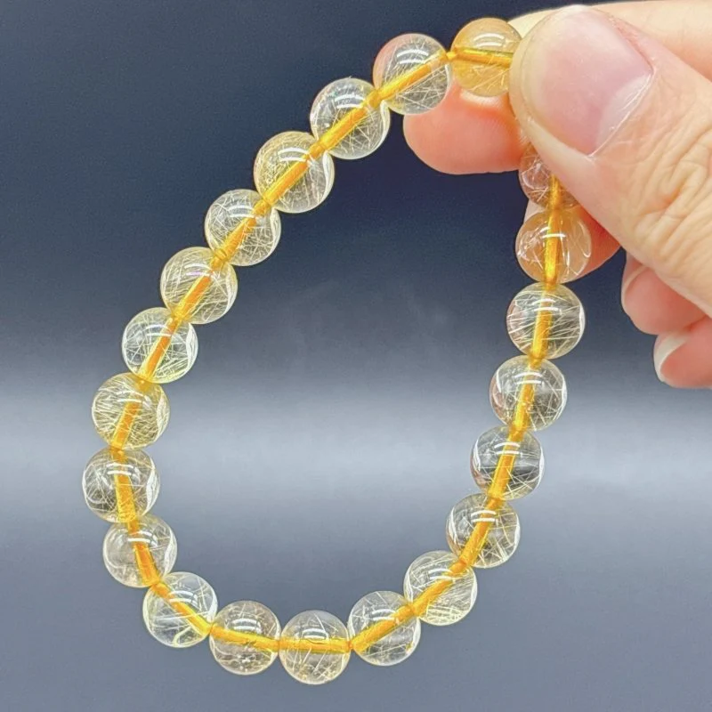 Beautiful Rutile Quartz Crystal Bracelet (HGUB25) - Image 6