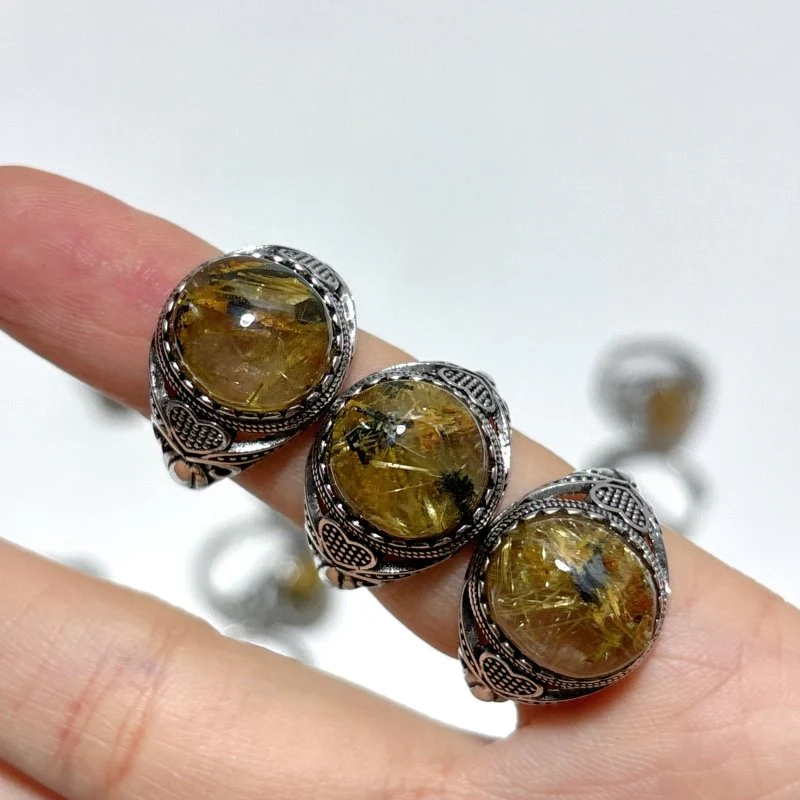 Beautiful Rutile Quartz Crystal Ring Wholesale - Image 4