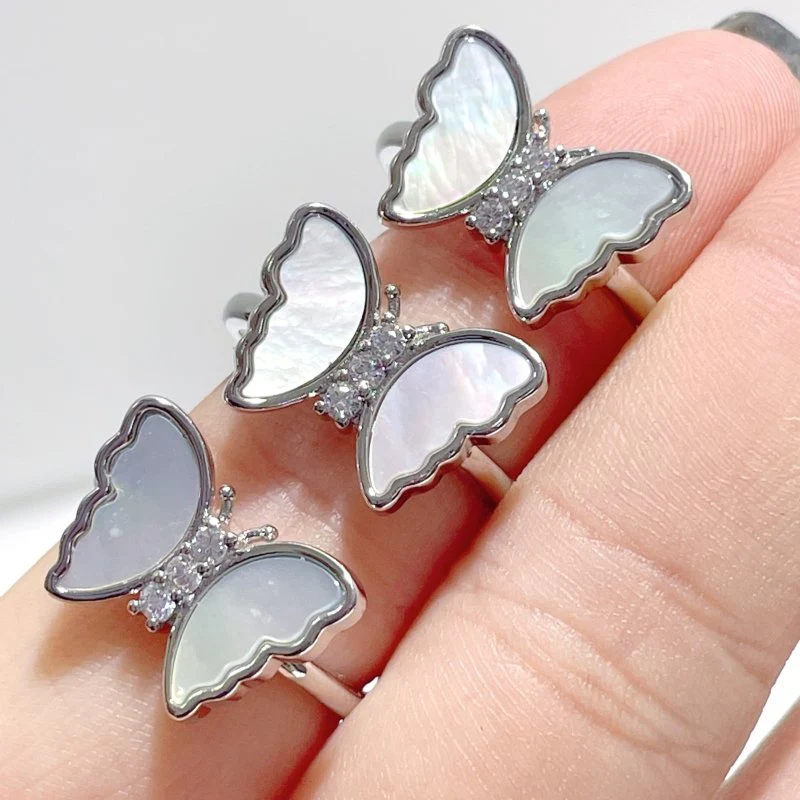 Beautiful Shell Butterfly Ring Wholesale