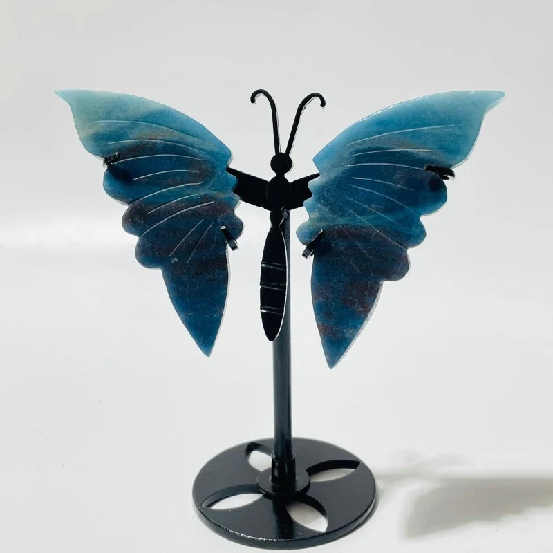 33 Pairs Beautiful Small Trolleite Butterfly Carving With Stand - Image 7