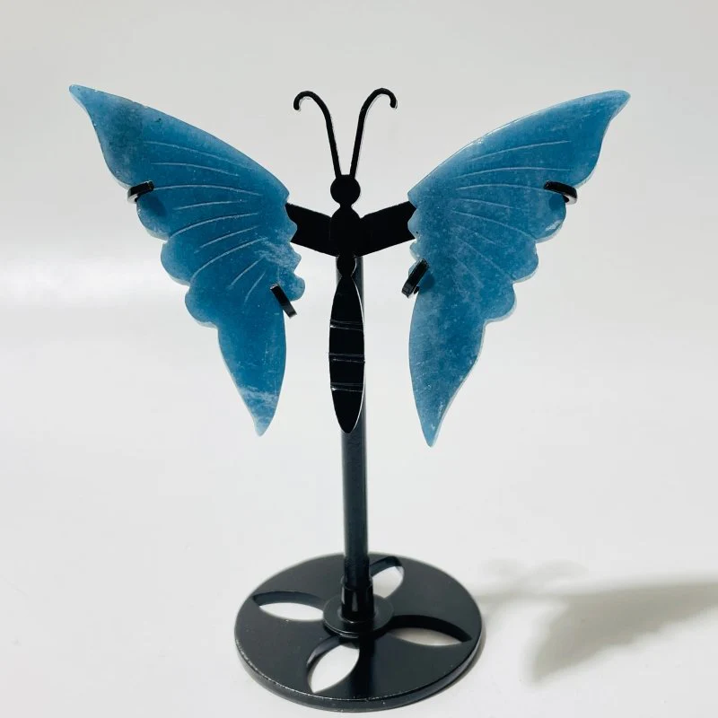 33 Pairs Beautiful Small Trolleite Butterfly Carving With Stand - Image 9