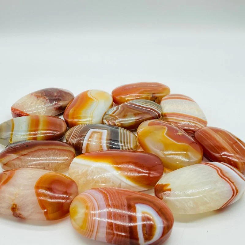 Beautiful Stripe Carnelian Mixed Quartz Palm Wholesale - Image 2