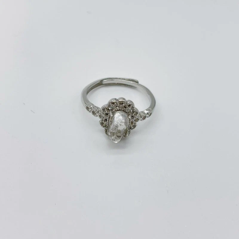 Beautiful Tibet Quartz Crystal Raw Stone Ring Wholesale - Image 3