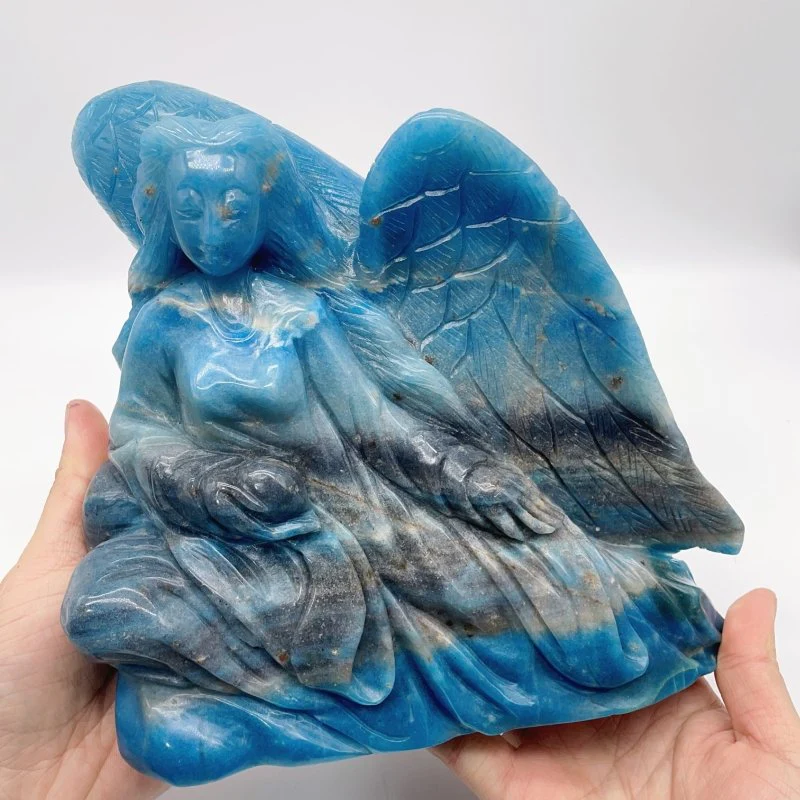 Beautiful Trolleite Angel Girl Carving - Image 2