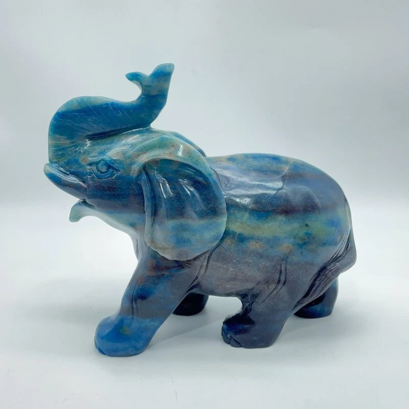 Beautiful Trolleite Stone Elephant Carving - Image 2