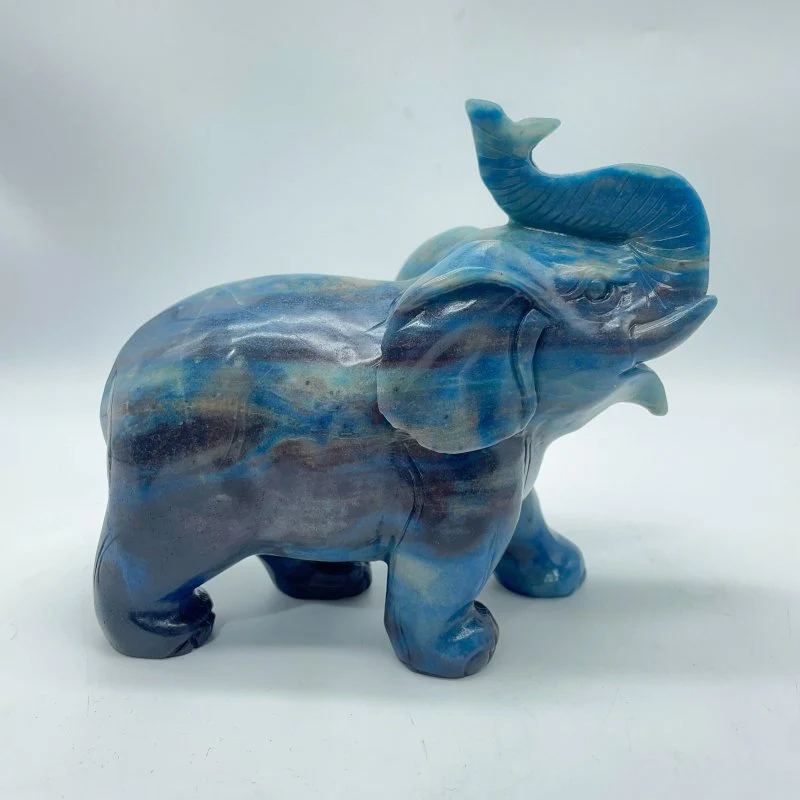 Beautiful Trolleite Stone Elephant Carving - Image 3