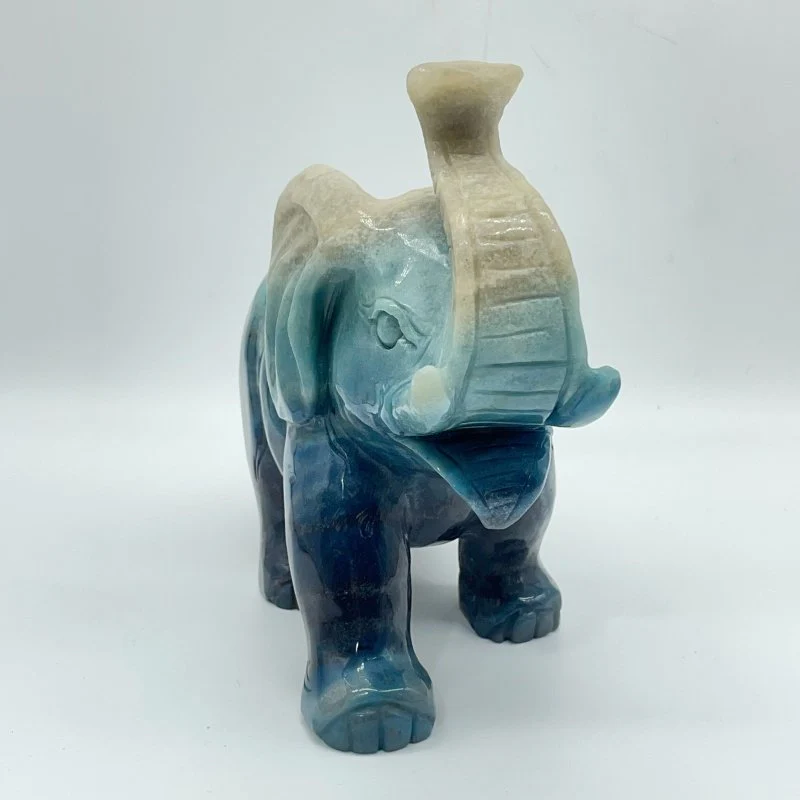Unique Trolleite Large Elephant Carving - Image 3