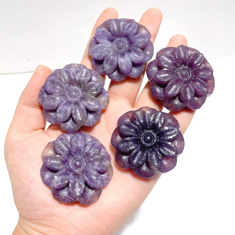 Beautiful Unicorn Stone Flower Carving Wholesale - Image 5