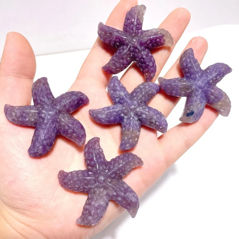 Beautiful Unicorn Stone Starfish Carving Wholesale - Image 4