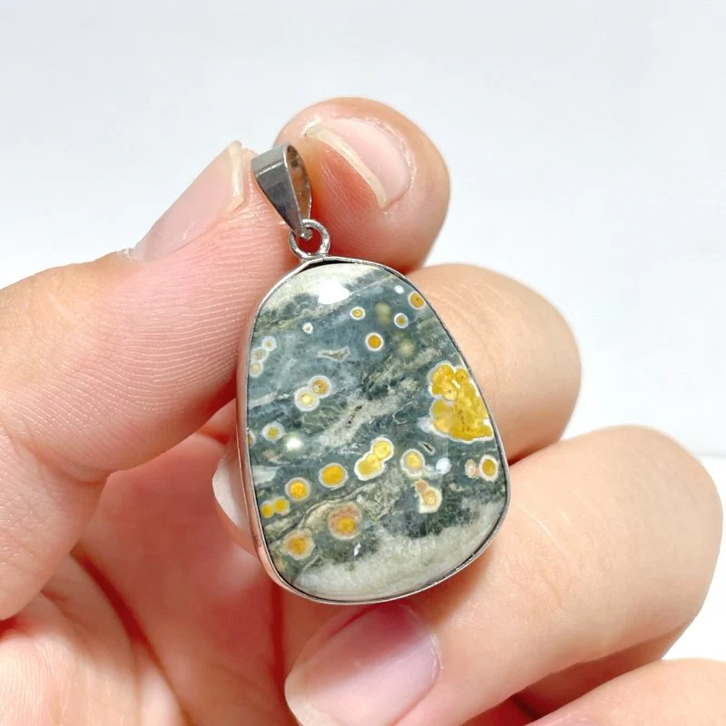 32 Pieces Beautiful 8th Vein Ocean Japser Pendant - Image 4