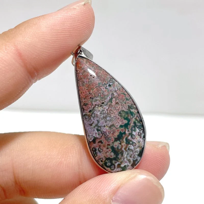 32 Pieces Beautiful 8th Vein Ocean Japser Pendant - Image 9