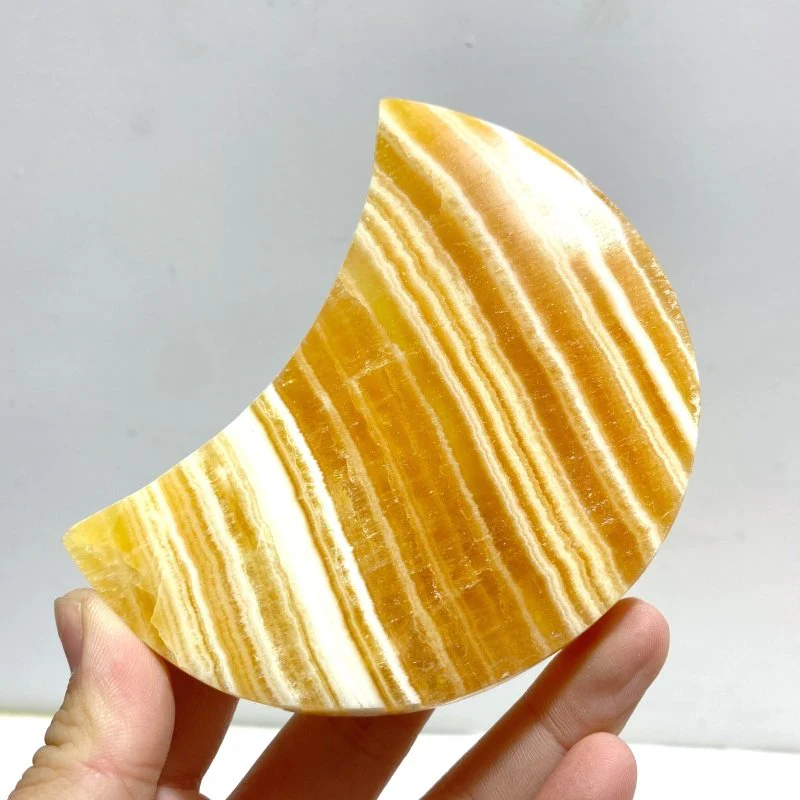 11 Pieces Beautiful Yellow Calcite Moon - Image 3