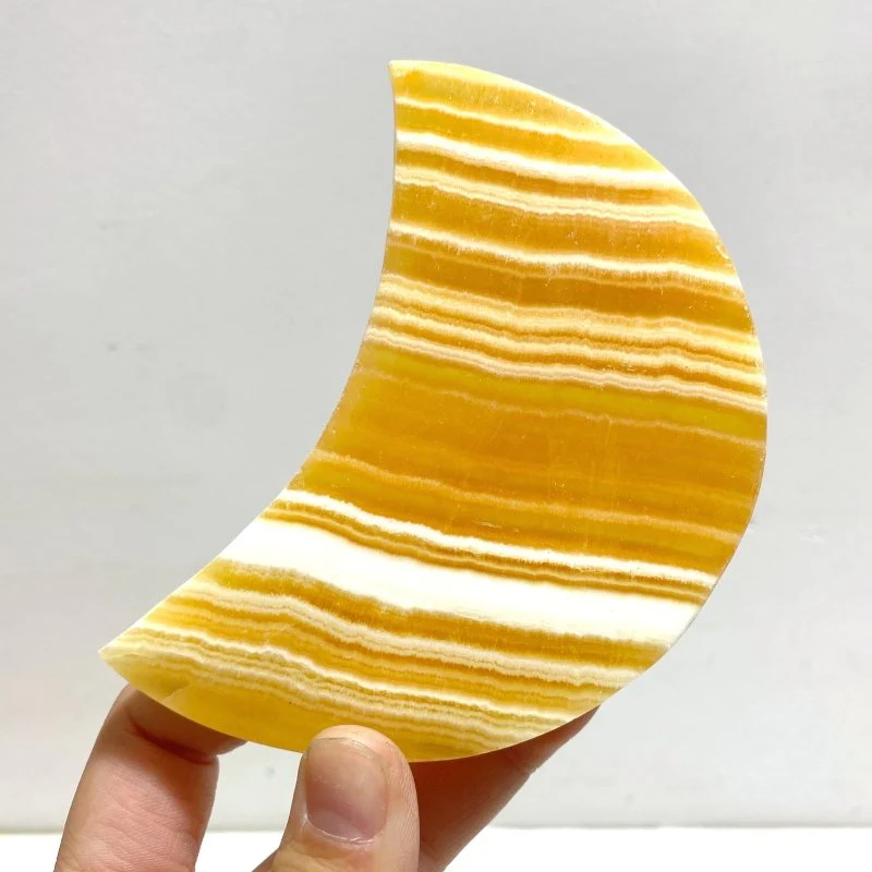11 Pieces Beautiful Yellow Calcite Moon - Image 4