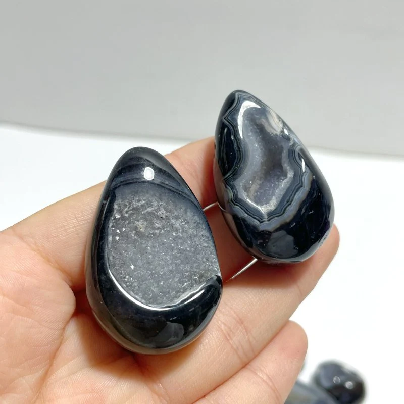 Geode Druzy Black Agate Egg Wholesale - Image 5