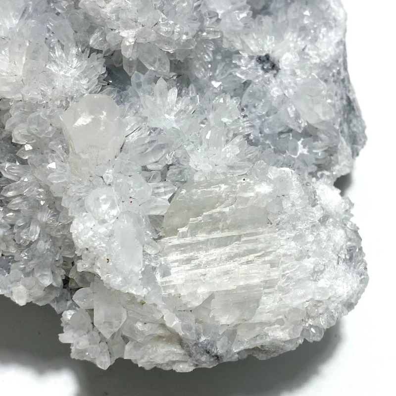 2 Pieces Black Clear Quartz Cluster Mixed Pyrite - Image 2