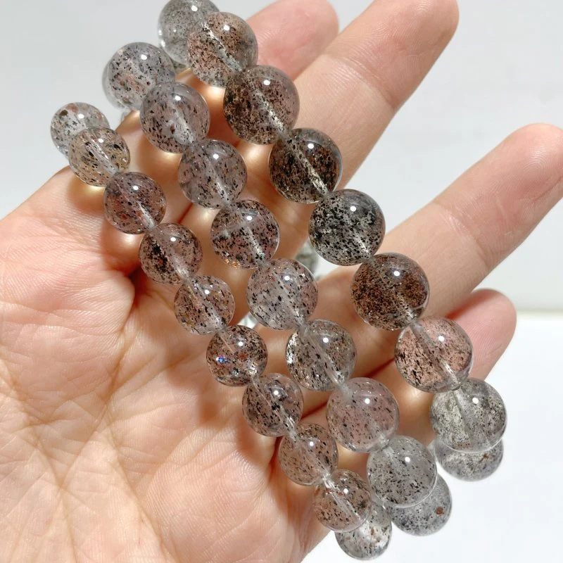 10 Pieces Black Mica Mixed Garden Quartz Bracelets - Image 2