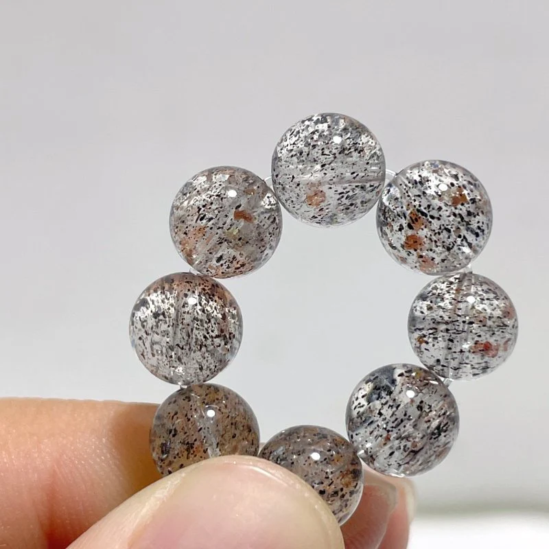 10 Pieces Black Mica Mixed Garden Quartz Bracelets - Image 5