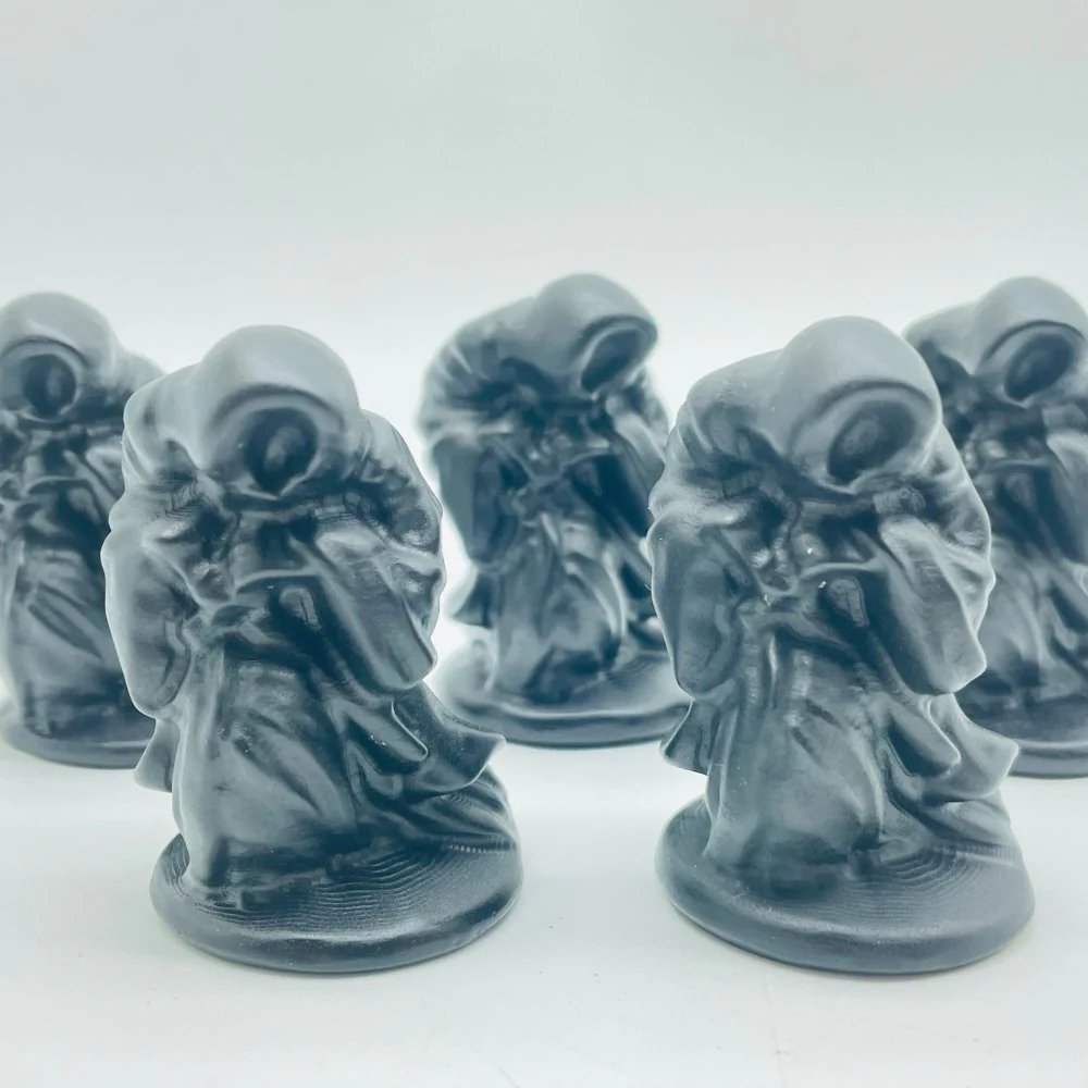 Black Obsidian Black Robe Wizard Carving Wholesale - Image 4
