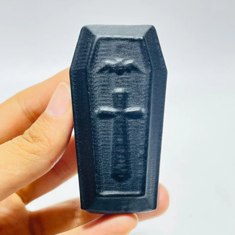 Black Obsidian Coffin Carving Wholesale - Image 6