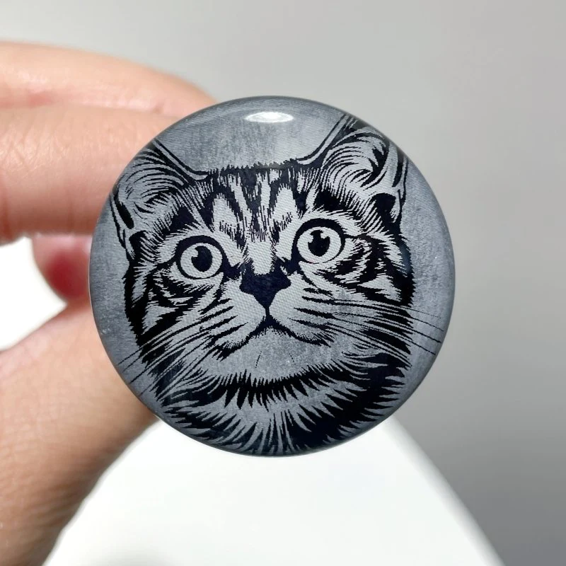 Black Obsidian Engraved Cat Car Air Vent Clips Wholesale Car Accessories - Image 4
