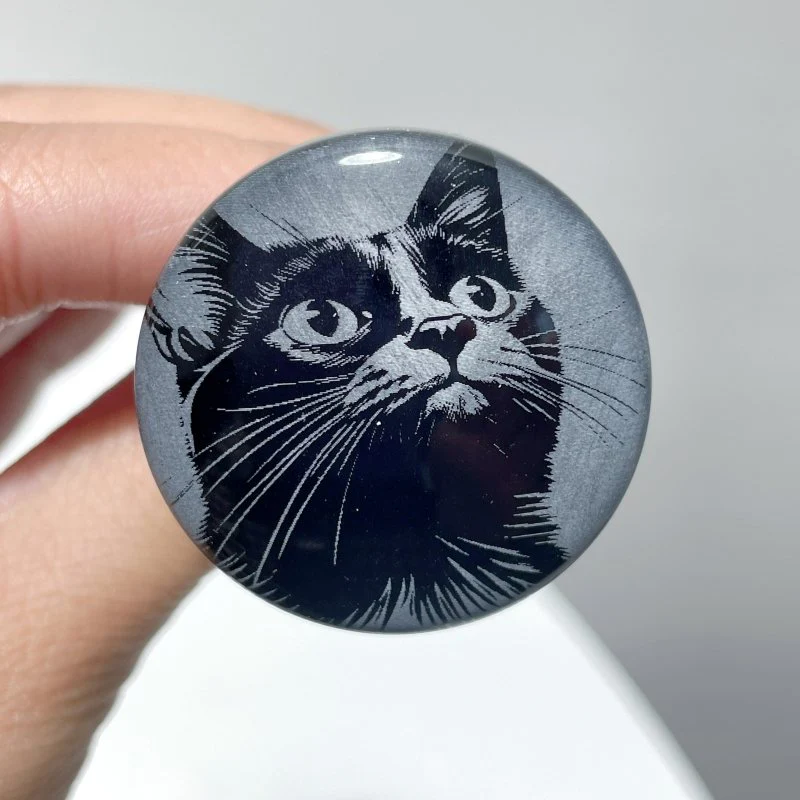 Black Obsidian Engraved Cat Car Air Vent Clips Wholesale Car Accessories - Image 7