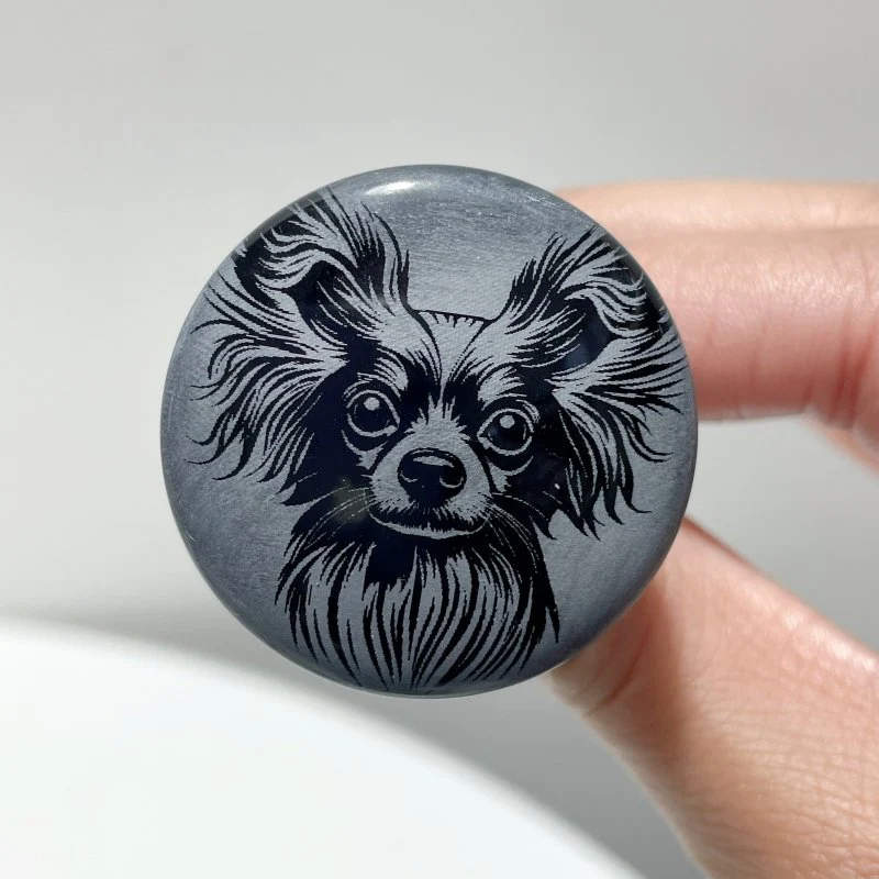 Black Obsidian Engraved Dog Car Air Vent Clips Wholesale Car Accessories - Image 10