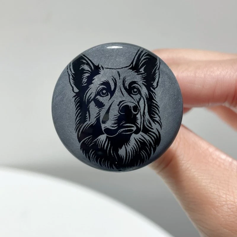 Black Obsidian Engraved Dog Car Air Vent Clips Wholesale Car Accessories - Image 12