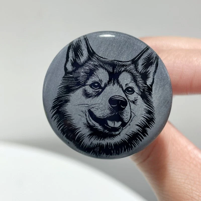 Black Obsidian Engraved Dog Car Air Vent Clips Wholesale Car Accessories - Image 8