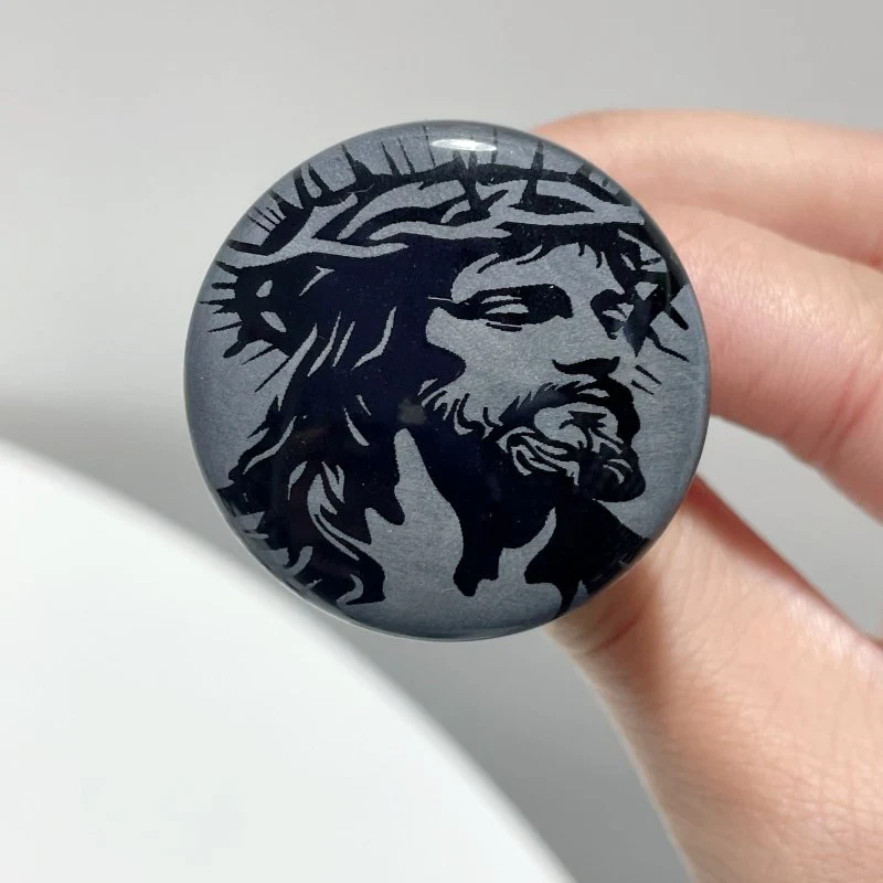 Black Obsidian Engraved Jesus Christ Car Air Vent Clips Wholesale Car Accessories - Image 7