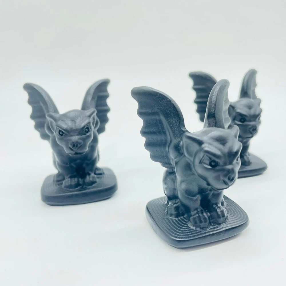 Black Obsidian Gargoyle Winged Carving Animal Wholesale - Image 3