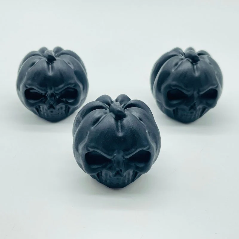 Black Obsidian Halloween Pumpkin Wizard Carving Wholesale - Image 3