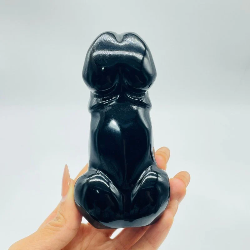 Black Obsidian Rabbit Carving Wholesale - Image 5