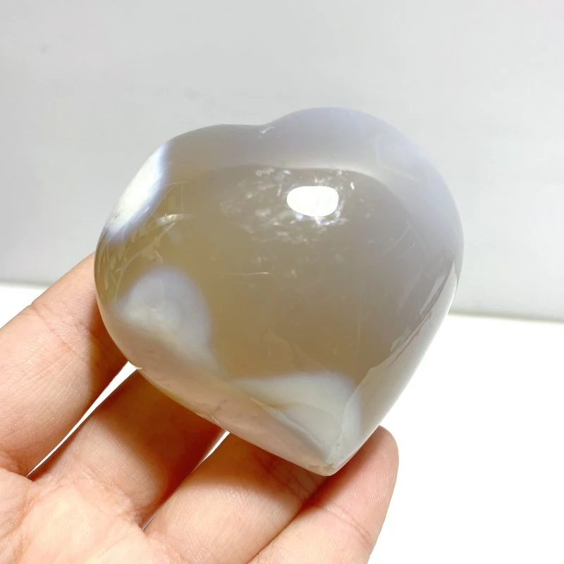 27 Pieces Black Orca Agate Heart #3 - Image 2