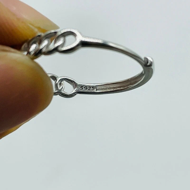 20 Pieces Beautiful Black Rutile Quartz Different Styles Sterling Silver Ring - Image 7