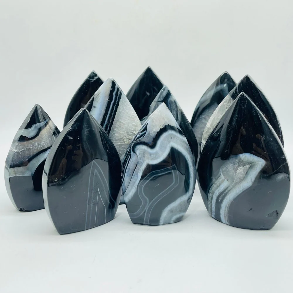 Black Stripe Agate Arrow Head Shape Wholesale - Image 3