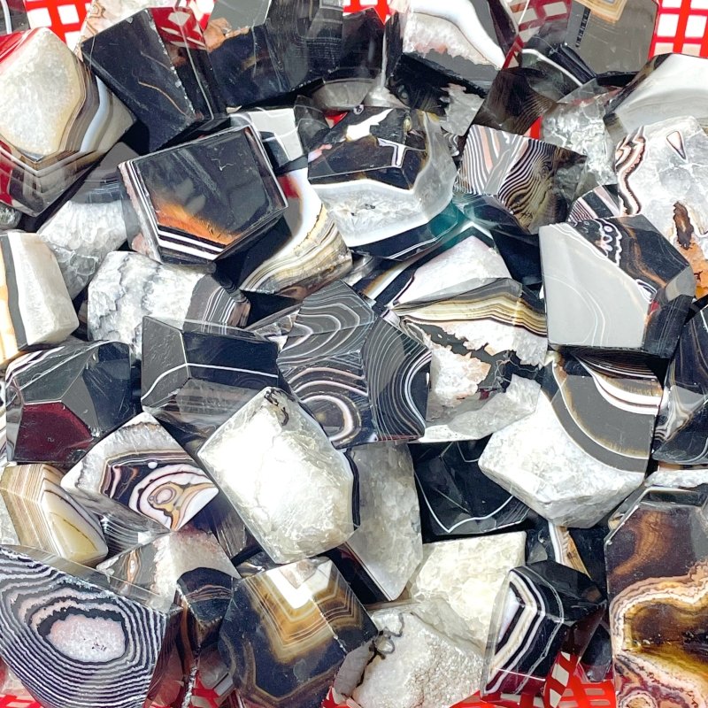 Black Stripe Agate Free Form Wholesale