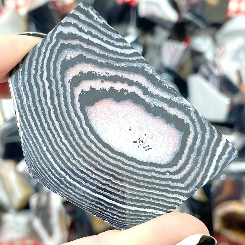 Black Stripe Agate Free Form Wholesale - Image 2