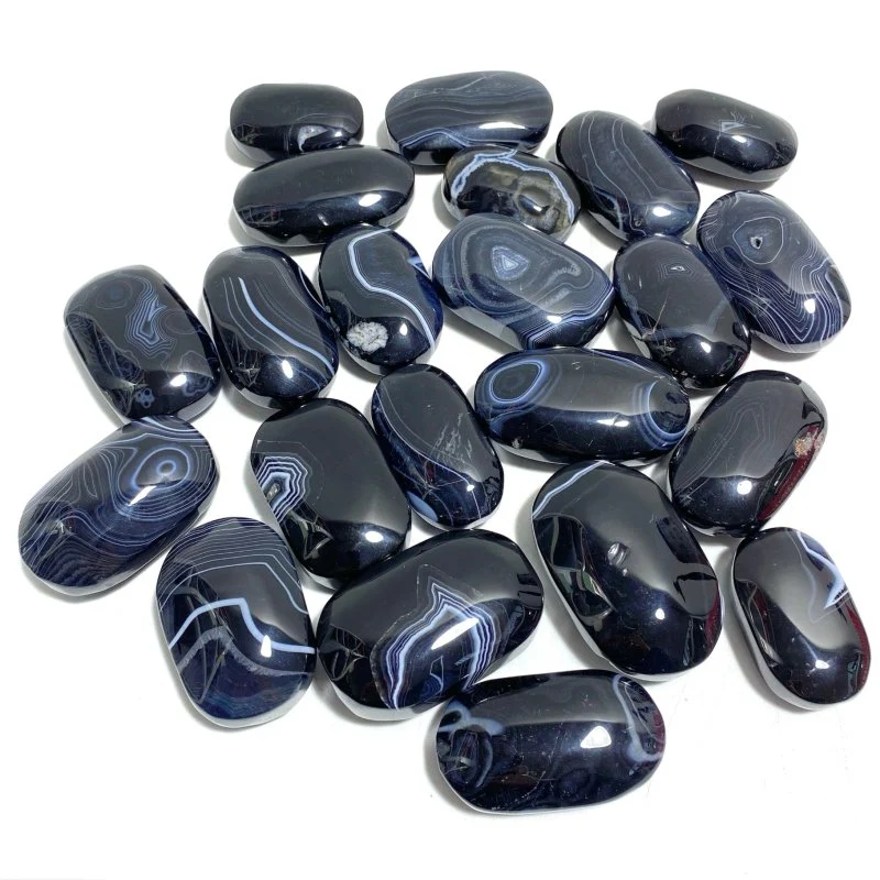 Black Stripe Agate Palm Wholesale