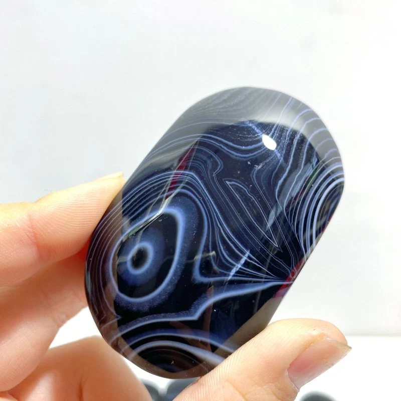 Black Stripe Agate Palm Wholesale - Image 2